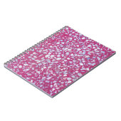 Carnet Terrazzo Texture : Elégance blanche rose. (Côté gauche)