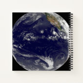 Carnet Terre Avec Trois Cyclones Tropicaux Dans Le Pacifi (Dos)