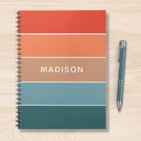 Terre colorée moderne en bloc de couleur Nom perso