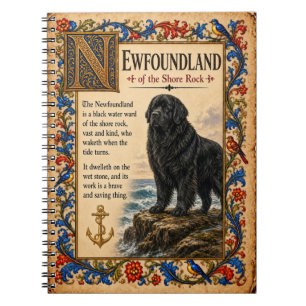 Carnet Terre-Neuve, Art de Bestiaire Médiéval