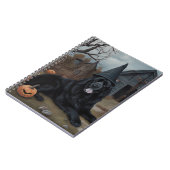 Carnet Terre-Neuve Citrouille Halloween effroi (Côté gauche)