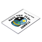 Carnet Terre plate dans le globe de neige (Côté gauche)