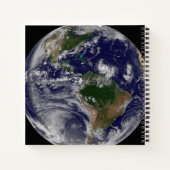 Carnet Terre Pleine Avec Tempêtes Tropicales Dans L'Atlan (Dos)