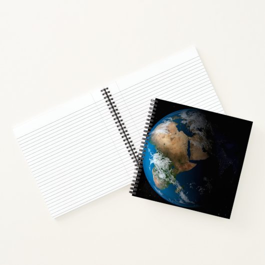 Carnet Terre Pleine Montrant Des Nuages Simulés Sur L'Afr (Intérieur)