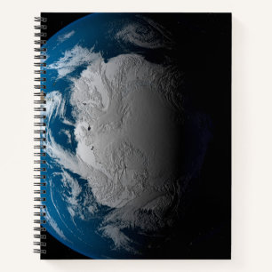 Carnet Terre Pleine Montrant Des Nuages Simulés Sur L'Ant