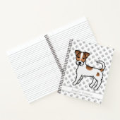 Carnet Terrier à poil dur marron Parson Russell & Nom (Intérieur)