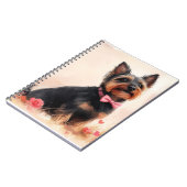 Carnet Terrier Australien avec des Roses - Saint-Valentin (Côté gauche)