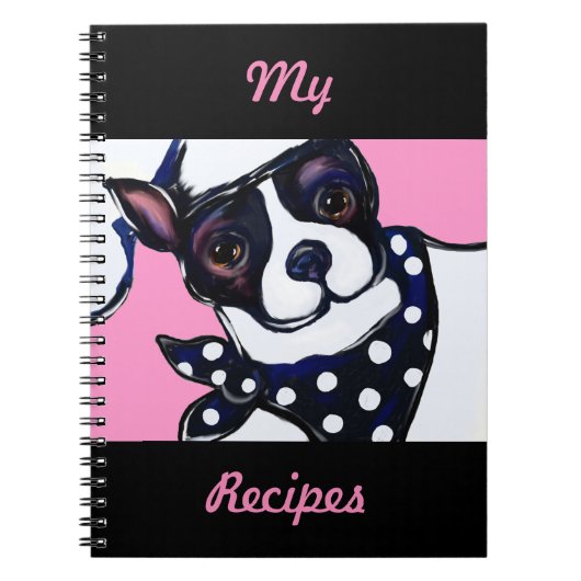 CARNET TERRIER DE BOSTON (Devant)
