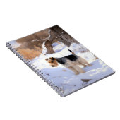 Carnet Terrier Fox Wire Qu'il neige Noël  (Côté Droit)