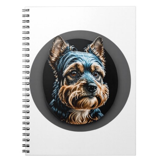 Carnet terrier noir yorkshire (Devant)
