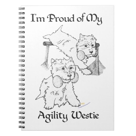 Carnet Terrier West Highland White NOTES (Devant)