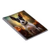 Carnet Terrorisant Rat Terrier à Halloween avec des citro (Côté Droit)