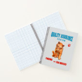 Carnet Testeur QA Humour de chat (Intérieur)