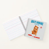 Carnet Testeur QA Humour de chat (Intérieur)