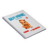 Carnet Testeur QA Humour Félin (Côté Droit)