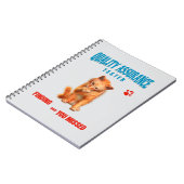 Carnet Testeur QA Humour Félin (Côté gauche)