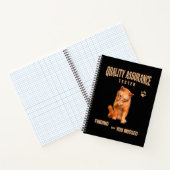 Carnet Testeur QA Humour Félin (Intérieur)