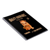 Carnet Testeur QA Humour Félin (Côté Droit)