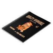 Carnet Testeur QA Humour Félin (Côté gauche)