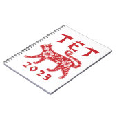 Carnet Tet 2023 Nouvel An vietnamien du chat (Côté gauche)