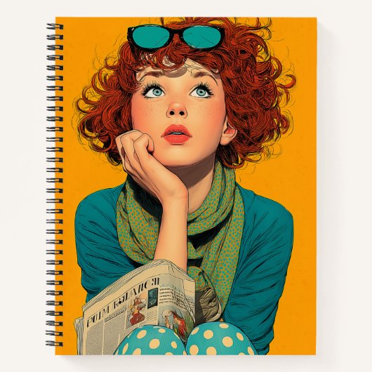 Carnet Tête blanche en Pois (Devant)