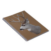 Carnet Tête de cerf mulet D27 (Côté Droit)