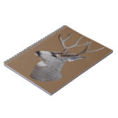 Carnet Tête de cerf mulet D27 (Côté gauche)