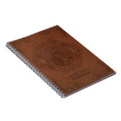 Carnet tête de cheval en cuir marron vintage (Côté Droit)