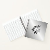 Carnet Tête de cheval sur argent (Intérieur)