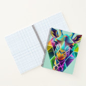 Carnet Tête de girafe géométrique colorée (Intérieur)