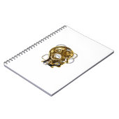 Carnet Tête de Steampunk avec manomètre (Côté gauche)