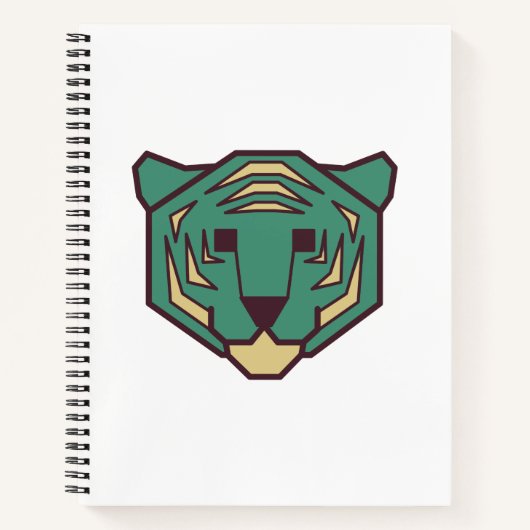 Carnet Tête de tigre bleue (Devant)