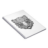 Carnet Tête de tigre de style (Côté Droit)