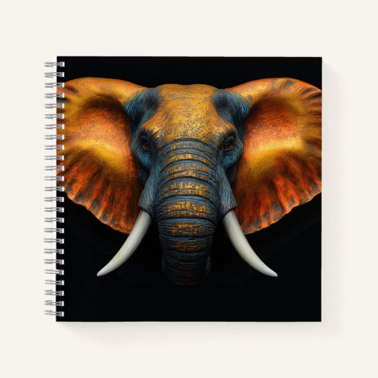 Carnet Tête d'éléphant d'Afrique (Devant)