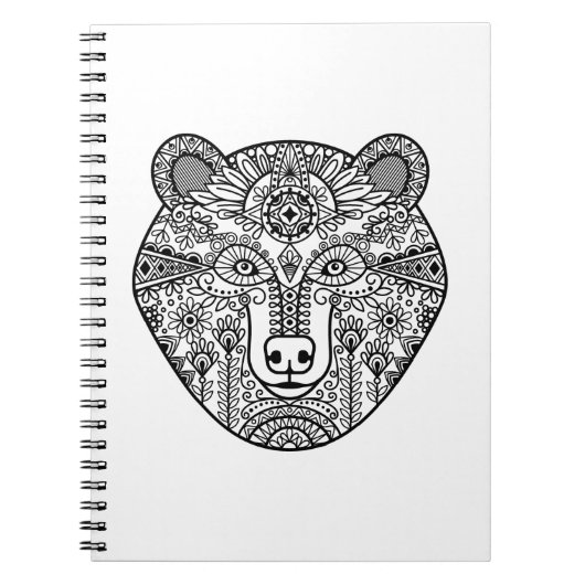 Carnet Tête d'ours de style (Devant)