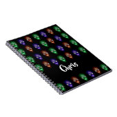 Carnet Têtes de crâne colorées (Côté Droit)