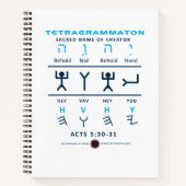 Carnet Tetragrammaton YHVH (Devant)