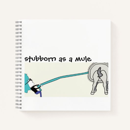 Carnet têtu comme une mule (Devant)