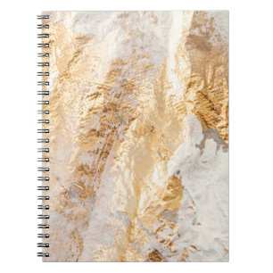 Carnet Tex Arrière - plan Peint Moderne Blanc Et Or