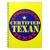 CARNET TEXAN CERTIFIÉ (Devant)