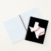 Carnet Texas Baseball État drôle Texas Baseball (Intérieur)