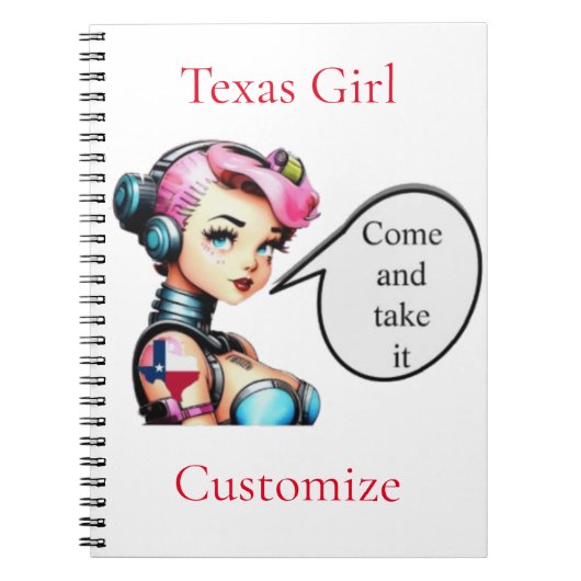 Carnet Texas Girl Thunder_Cove (Devant)