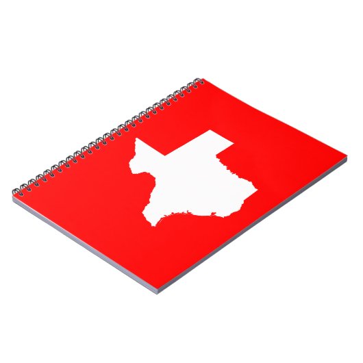 Carnet Texas rouge et blanc (Côté gauche)