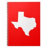 Carnet Texas rouge et blanc (Devant)