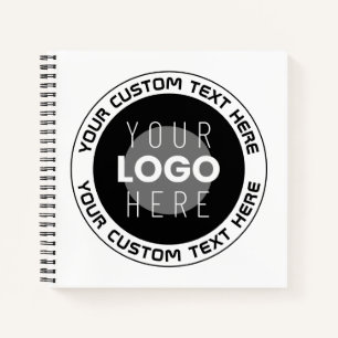 Carnet Texte circulaire modifiable & logo remplaçable N
