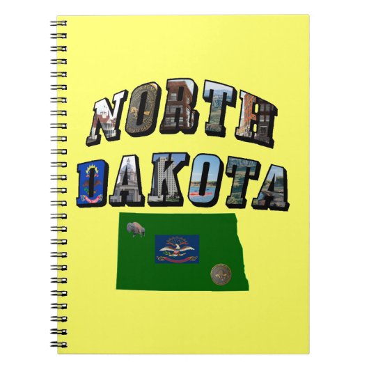 Carnet Texte de l'image du Dakota du Nord (Devant)