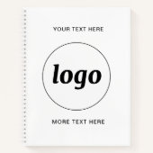 Carnet Texte de logo simple pour la promotion des affaire (Devant)