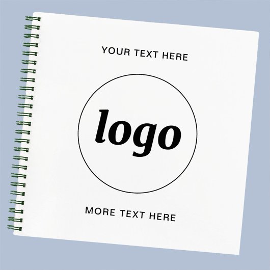 Carnet Texte de logo simple pour promotion commerciale