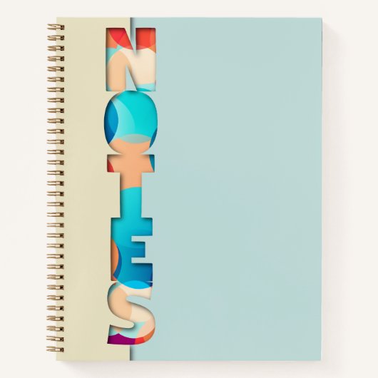 Carnet Texte de note coloré (Devant)