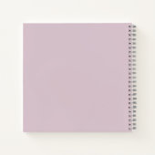 Carnet Texte de typographie de l'aquarelle rose florale (Dos)